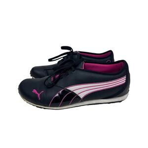 Puma Y2K Black Pink Stripe Slim Sneakers 7.5